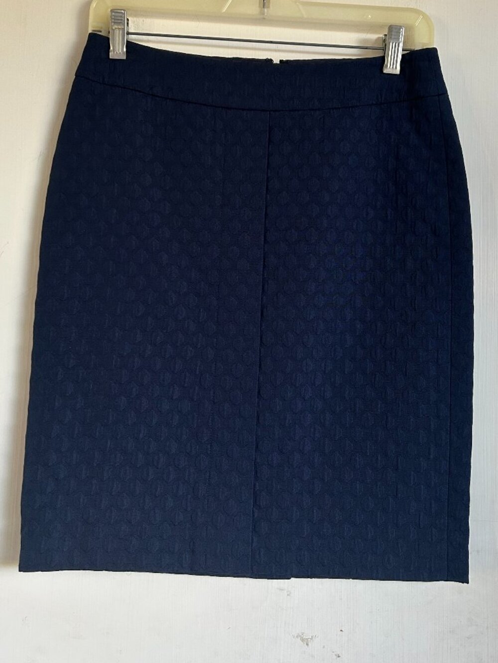 Talbots - Navy Print Midi Skirt